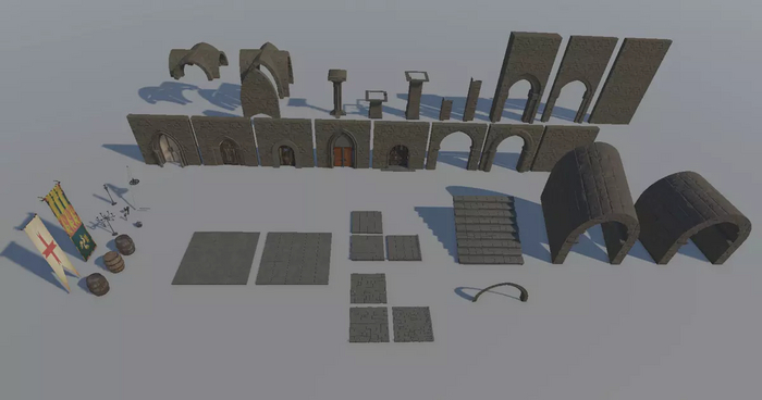  Unity Asset Store     - Modular Medieval Dungeon   11.05.23 , , , Gamedev, , , , Unity, , 
