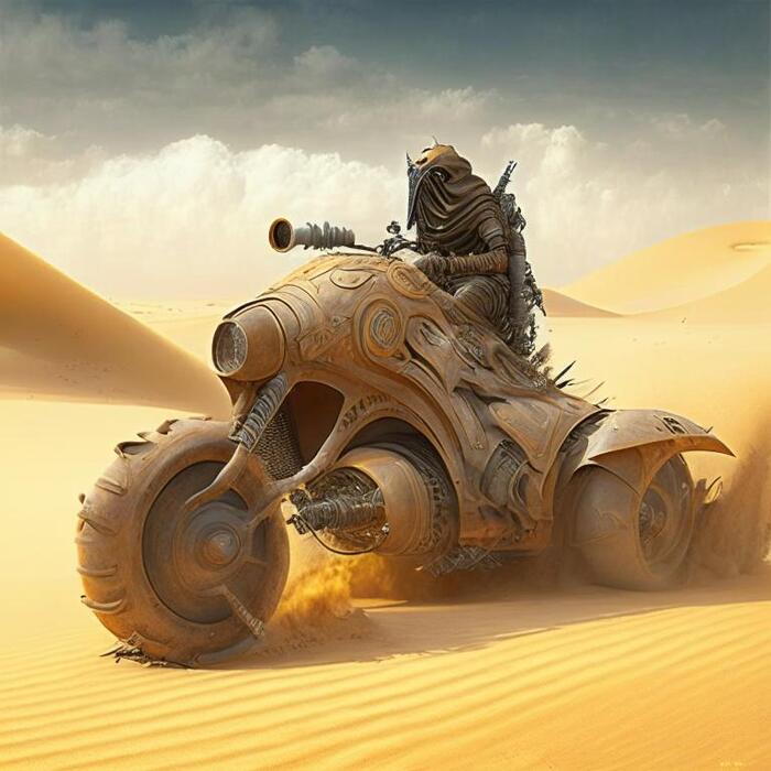 Нейро-Фантазии в картинках по вселенной Dune | Пикабу