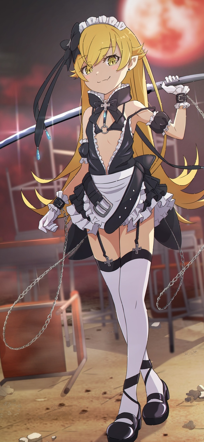 Maidmade Oshino Shinobu Monogatari series, Shinobu Oshino, Anime Art, , 