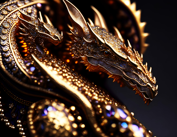 Кулон с драконами