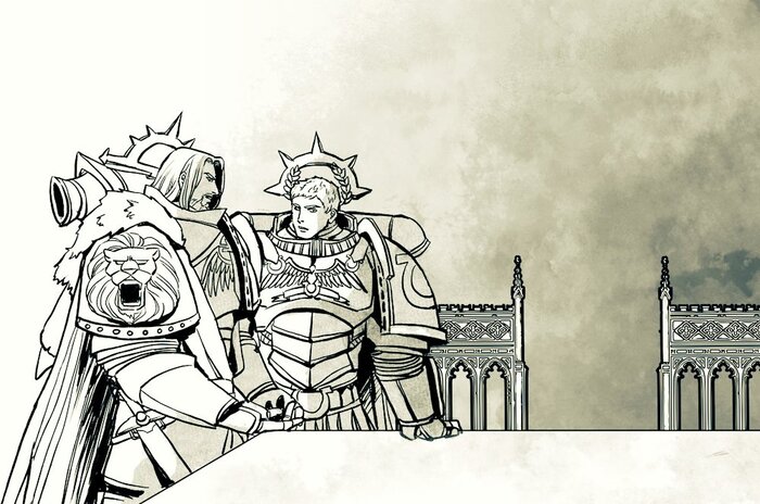   Warhammer 40k, Lion El`Jonson, Roboute Guilliman, Wh Art, 