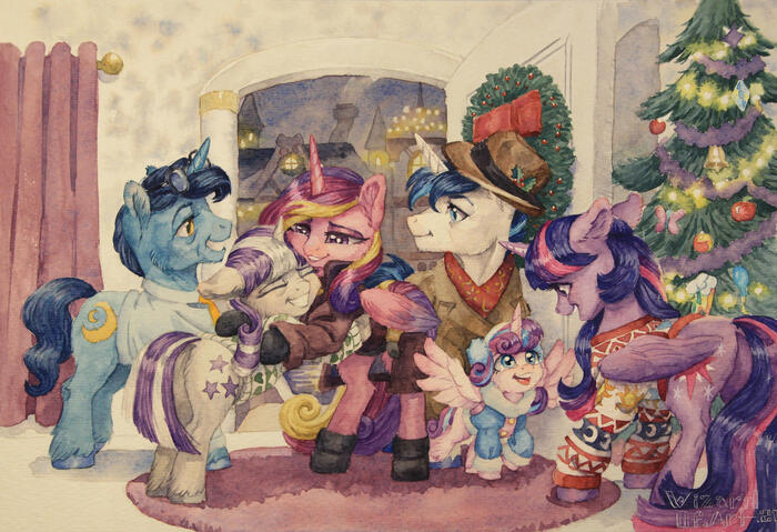   My Little Pony, , Ponyart, Shining Armor, Princess Cadance, Twilight Sparkle, Twilight Velvet, Flurry Heart