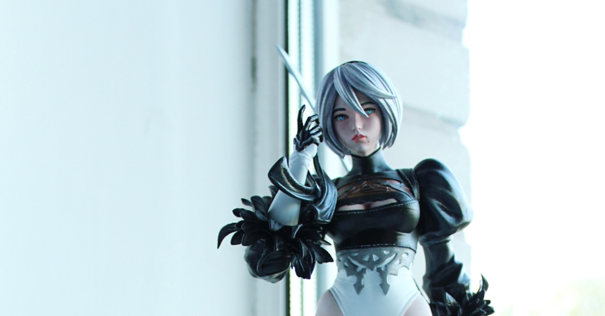 ФИГУРКА - РУЧНАЯ РОСПИСЬ | 2B | NIER: AUTOMATA | Пикабу