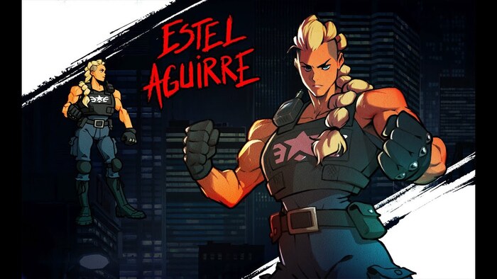    Estel Aguirre   Streets of Rage 4 Estel Aguirre,  , Muscleart, Stable Diffusion,  , Lora, Streets of Rage, 