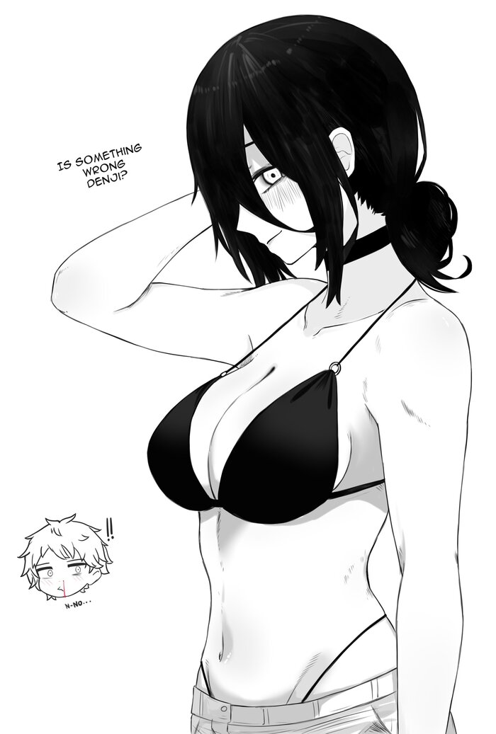 -  , ? , , Anime Art,  , , Chainsaw Man, Reze, Denji, , Zovokia (Masoq)