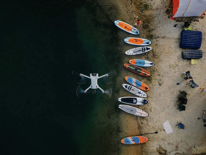 Миник DJI, Дрон, Аэросъемка, Вид сверху