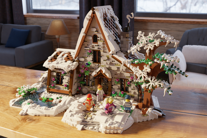 Maison enneige la campagne sur LEGO Ideas