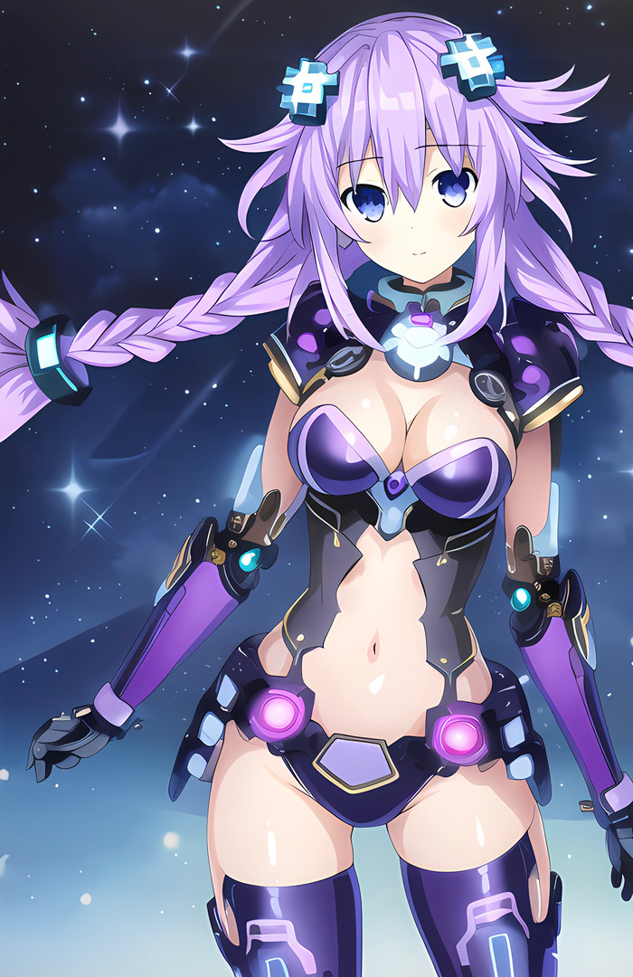 Purple Heart Anime Art, Hyperdimension Neptunia, Neptunia, Neptune, Purple Heart,  , 