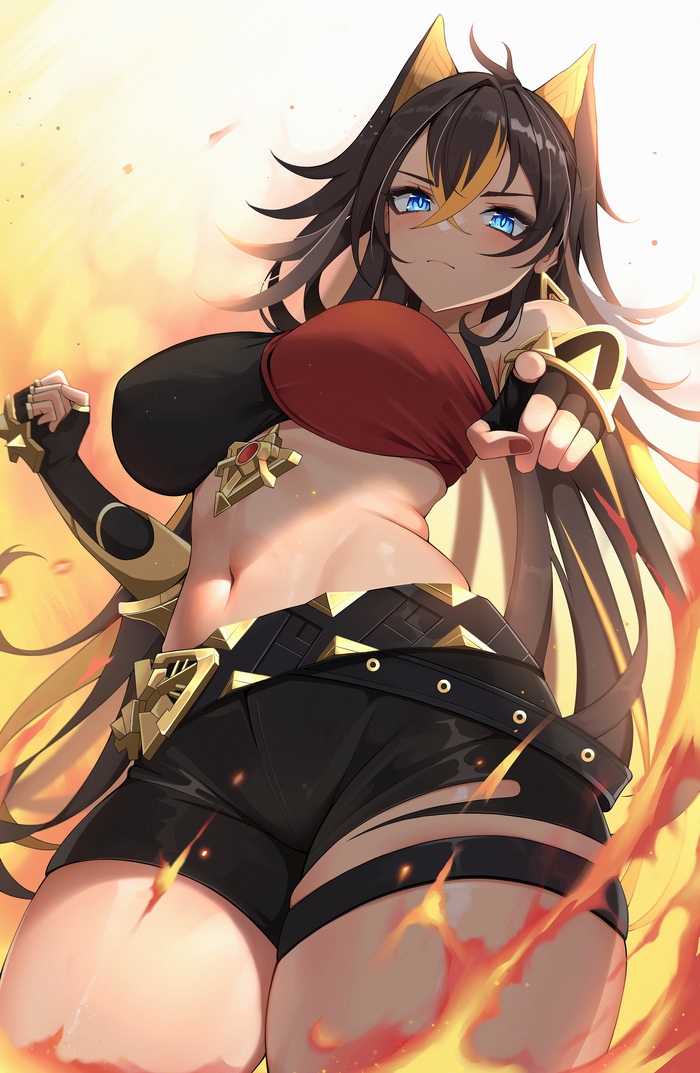 Dehya Genshin Impact, Dehya (Genshin Impact), , , , , Anime Art