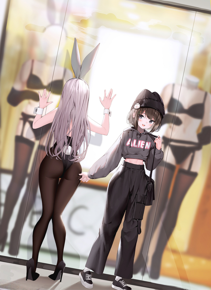     , Anime Art, Original Character, Bunnysuit, Bunny Ears, Bunny tail, , ,    , 