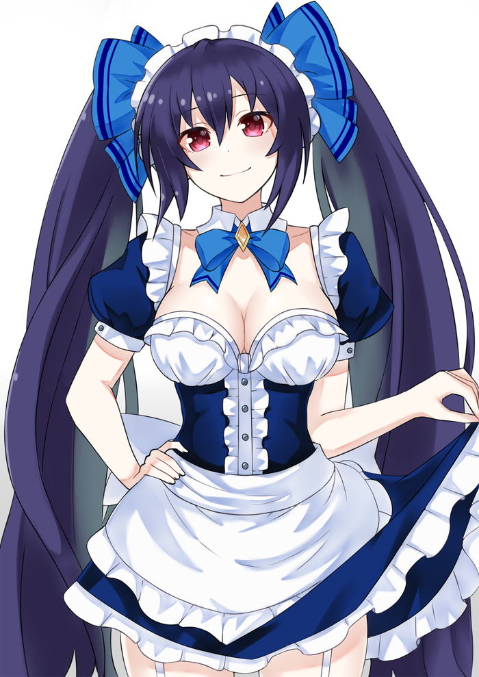 Noire Anime Art, Hyperdimension Neptunia, Neptunia, Noire (Black Heart), , Zatsu