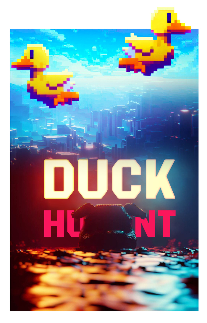 Duck Hunt  Duck Hunt, NES, Dendy, , -, 8 ,   , Pixel Art