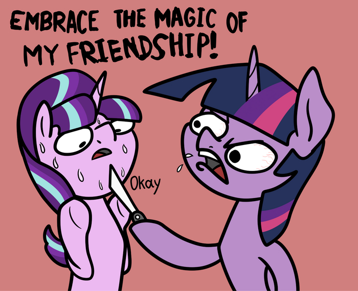   () ! My Little Pony, Twilight Sparkle, Starlight Glimmer