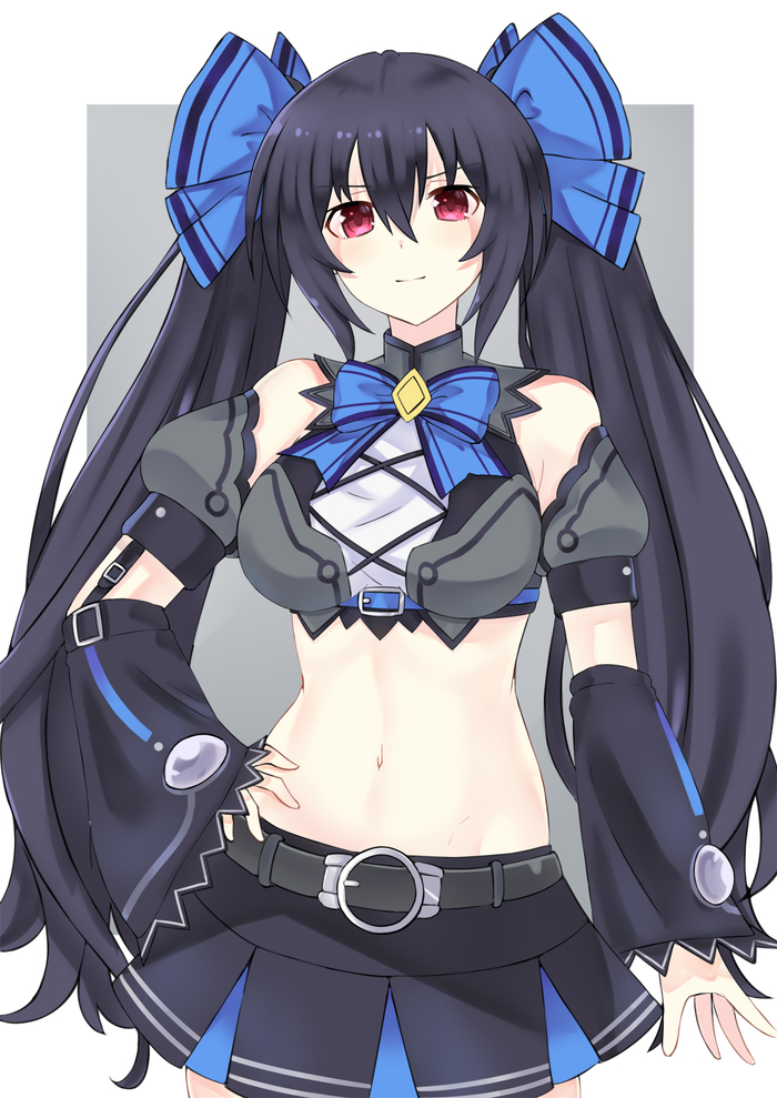 Noire Anime Art, Hyperdimension Neptunia, Neptunia, Noire (Black Heart), Zatsu