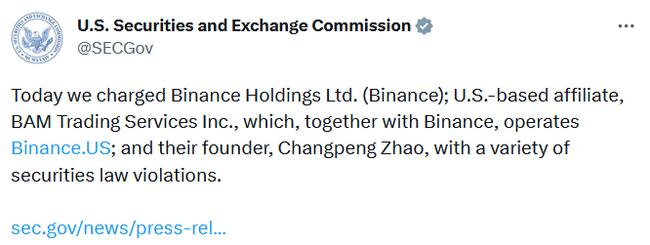 Binance  : SEC       , , Binance