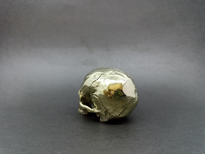 Череп из бронзы. Художественное литьё из металла на заказ | Пикабу
