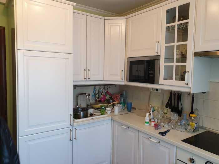 Из белого в белый. Покраска кухонных фасадов ИКЕА | Пикабу