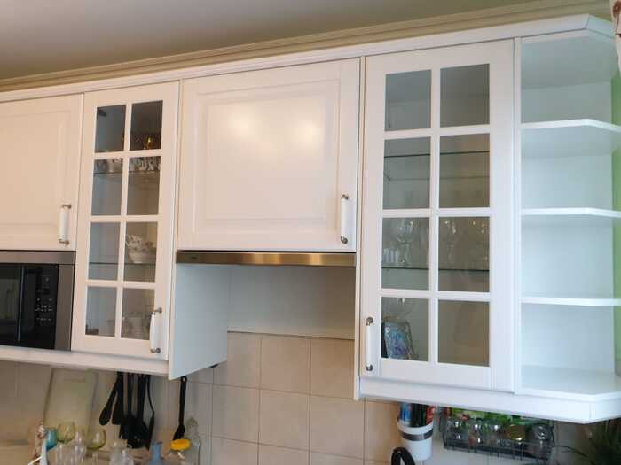 Из белого в белый. Покраска кухонных фасадов ИКЕА | Пикабу