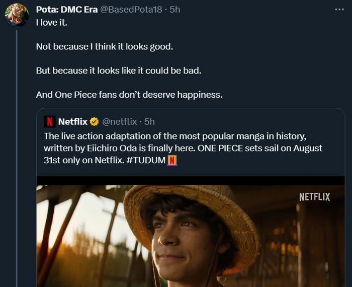 Ответ на пост «ONE PIECE. БОЛЬШОЙ КУШ | Официальный тизер-трейлер | Netflix (русская закадровая нейро-озвучка)»