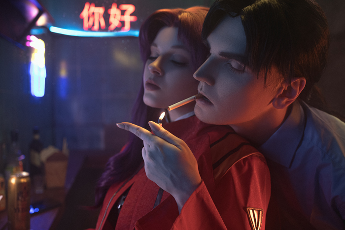  /  /  / , Misato Katsuragi, Evangelion, Ryoji Kaji, 