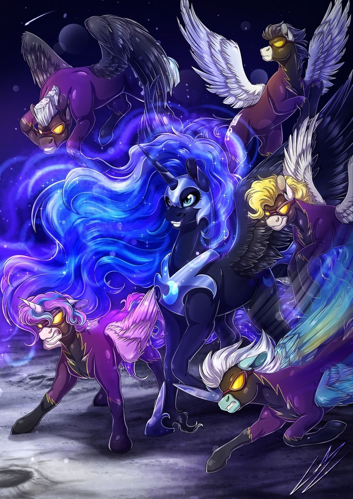  My Little Pony, Princess Luna, Nightmare Moon, Flurry Heart, Fleetfoot, Soarin, Thunderlane