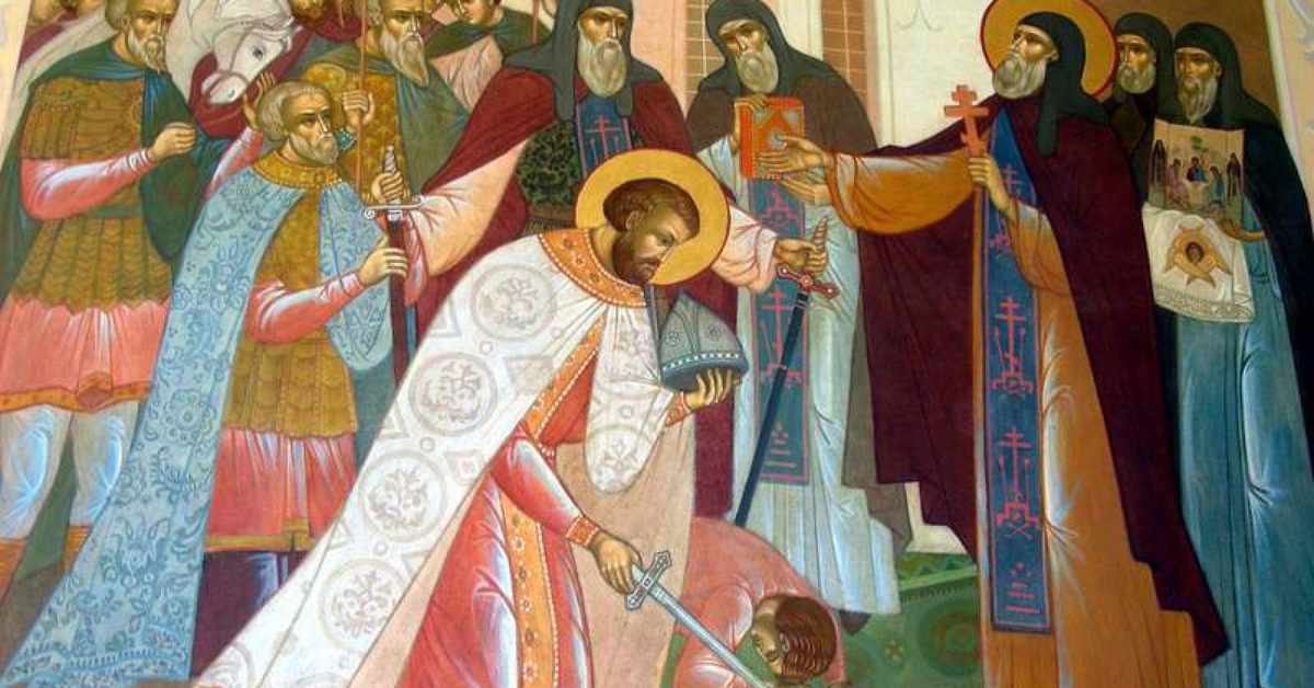 Кто благословил донского на куликовскую. Икона Сергия Радонежского Куликовская битва.