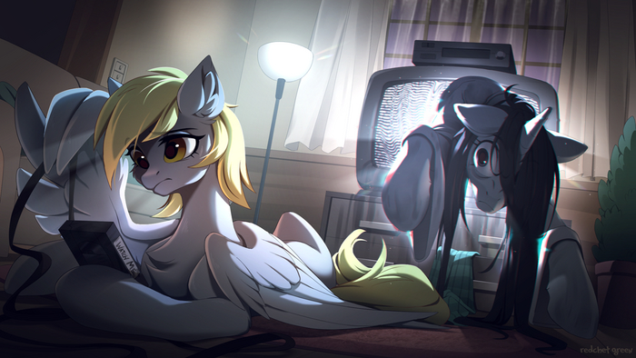 The Ring My Little Pony, Derpy Hooves, MLP Crossover,  