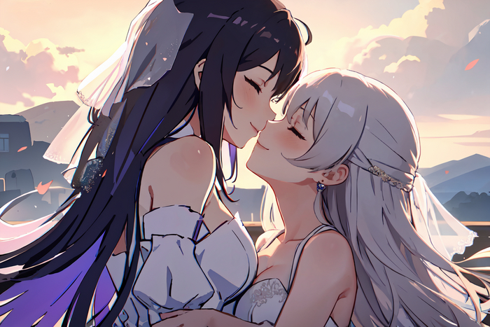 Seele & Bronya Anime Art, Honkai: Star Rail, Bronya (Honkai: Star Rail), Seele (Honkai: Star Rail),  , Yuri