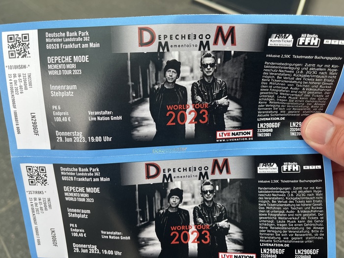 Depeche Mode World Tour 2023 , Frankfurt, Depeche Mode, , 
