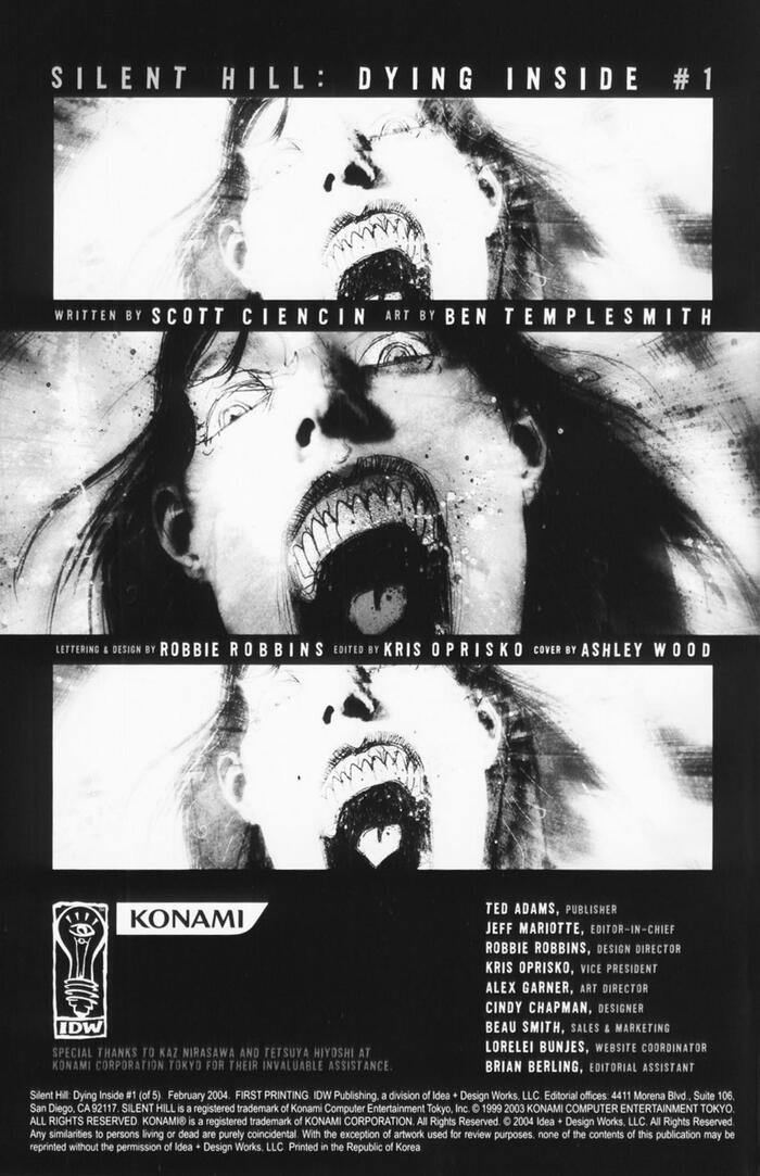 Silent Hill - Dying Inside 1 Silent Hill,  , , , Konami, , 2004
