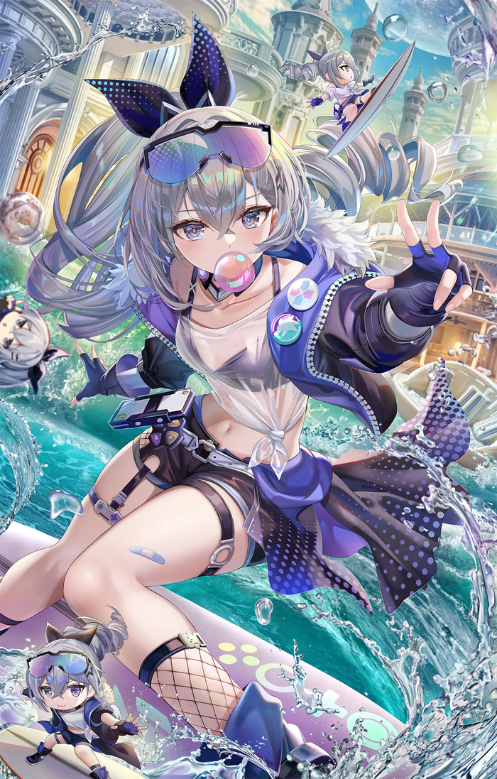 Wolf Honkai: Star Rail, Silver Wolf (Honkai: Star Rail), , , , , Anime Art, Torino Aqua