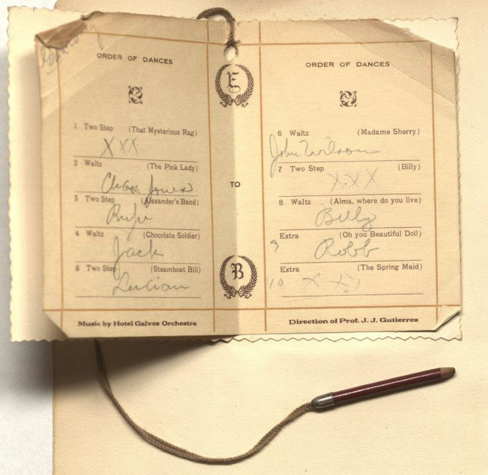 Бальная книжка 1912 года