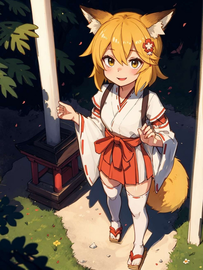 -    , , Anime Art,  , Animal Ears, Sewayaki Kitsune No Senko-san, Senko-san, 