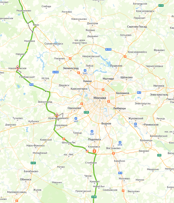 Помогите с постройкой маршрута из Тулы в Питер