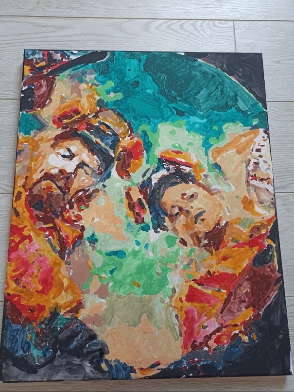 Не представляю, с кем можно поделиться, поэтому оцените картину по номерам