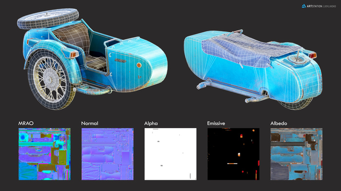 Люлька Днепра Текстуры, 3D, Мото, Топология, Hard surface, Реализм, Gamedev, Gameready, Low poly, Днепр, Мотоцикл Днепр, Урал, Мотоцикл Урал, Ржавчина, Колесо, Blender, 3D моделирование, Видео, YouTube, Длиннопост