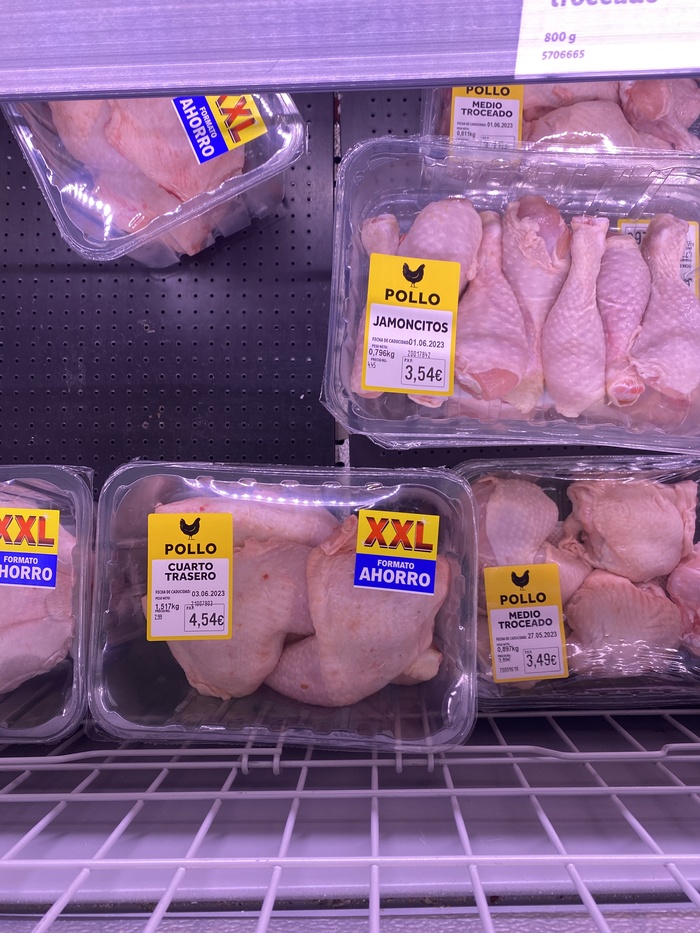 Цены на продукты в Испании. Мясо Мясо, Продукты, Цены, Экономия, Испания, Жизнь за границей, Длиннопост