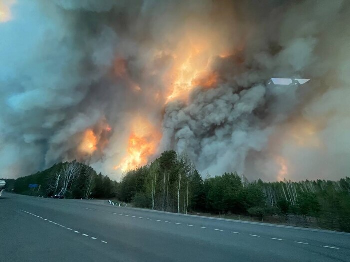 Пожар в Курганской области лето 23 г Пожар, Курганская область, Природа, Стихия, Фотография
