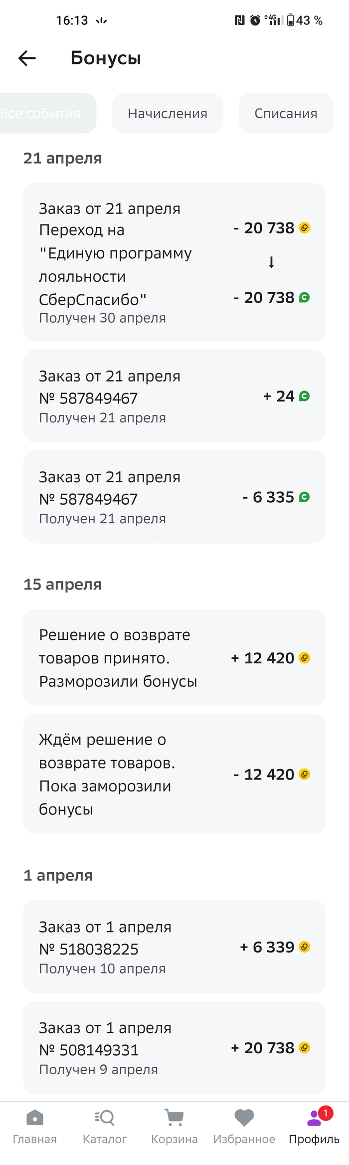 СберМегаМаркет и миграция с бонусных рублей на СберСпасибо СберМегаМаркет, Позор, Нытье, Длиннопост