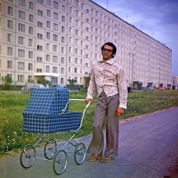 Стиляги на прогулке СССР, Фотография, Стиляги, Детская коляска, Мода, Одежда