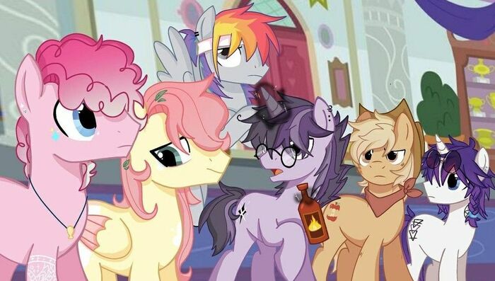 Male six My Little Pony, Ponyart, Twilight Sparkle, Rainbow Dash, Applejack, Rarity, Fluttershy, Pinkie Pie,  63