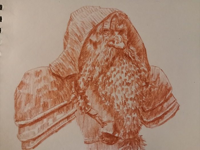 Дворф в капюшоне