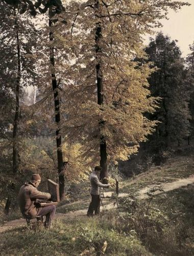 Художники за работой