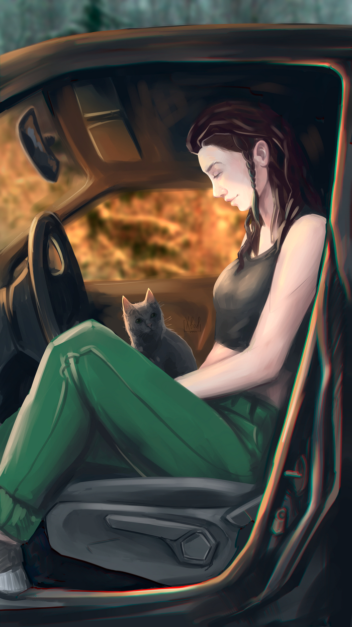 Скетч, которым я отметила получение "прав" :)