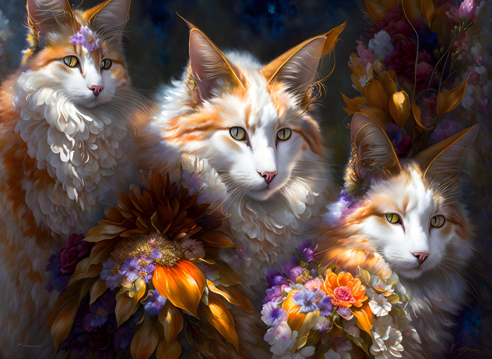 Три кота, три хвоста...