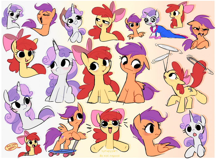  My Little Pony, Applebloom, Sweetie Belle, Scootaloo