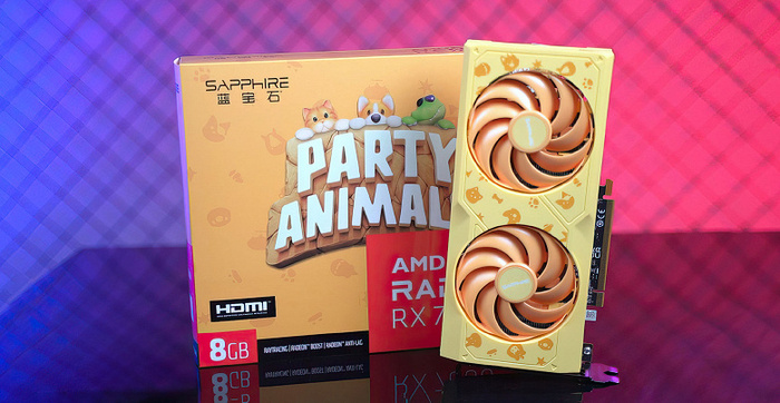 Ƹ   .    Sapphire Radeon RX 7600 Party Animals Edition