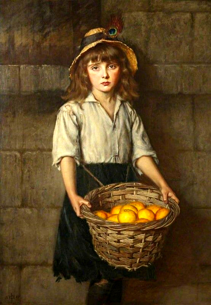 Продавщица апельсинов