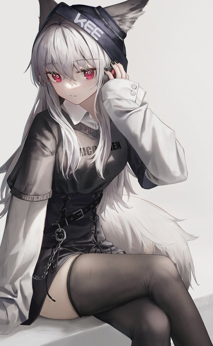 Frostleaf Anime Art, , Frostleaf, Arknights, Animal Ears