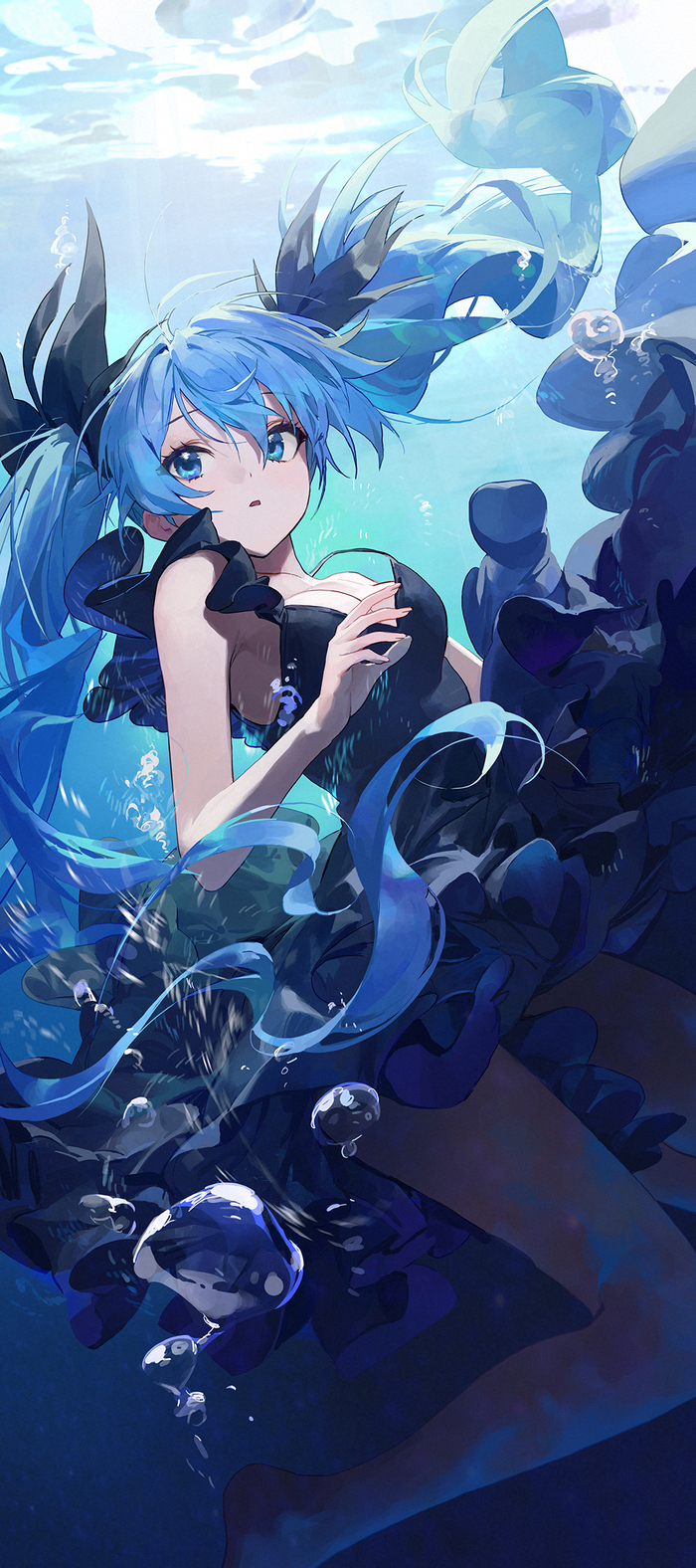 Deep Sea Girl , , Anime Art, Vocaloid, Hatsune Miku, Deep Sea Girl, 